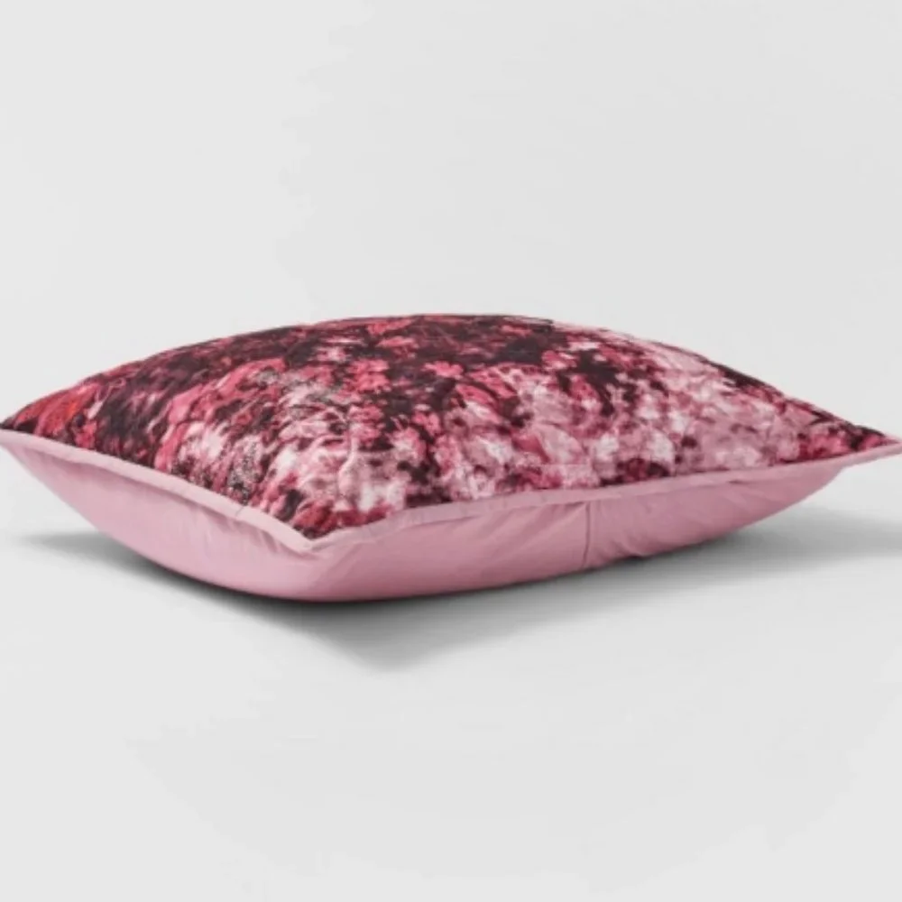 Opalhouse Vintage Rug Textured Velvet Floral Single Standard Sham Purple